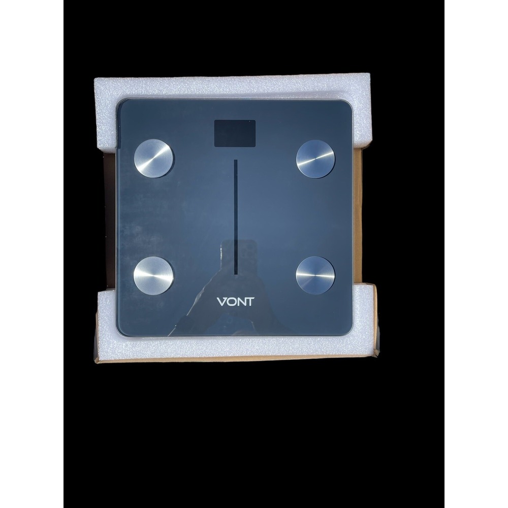 Black Vont Ted Smart Scale Wireless Bluetooth Body Fat Weight BMI LCD Digital